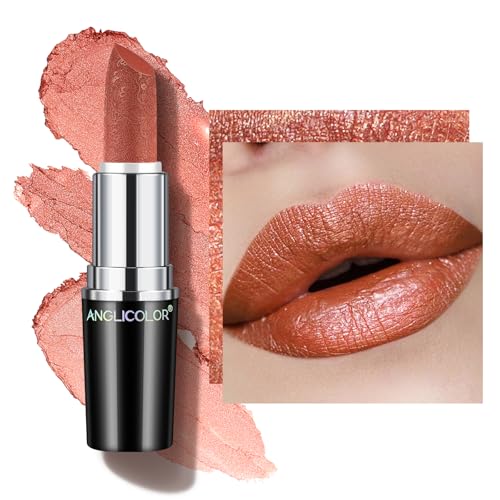 GlimmerGlow Metallic Lipstick