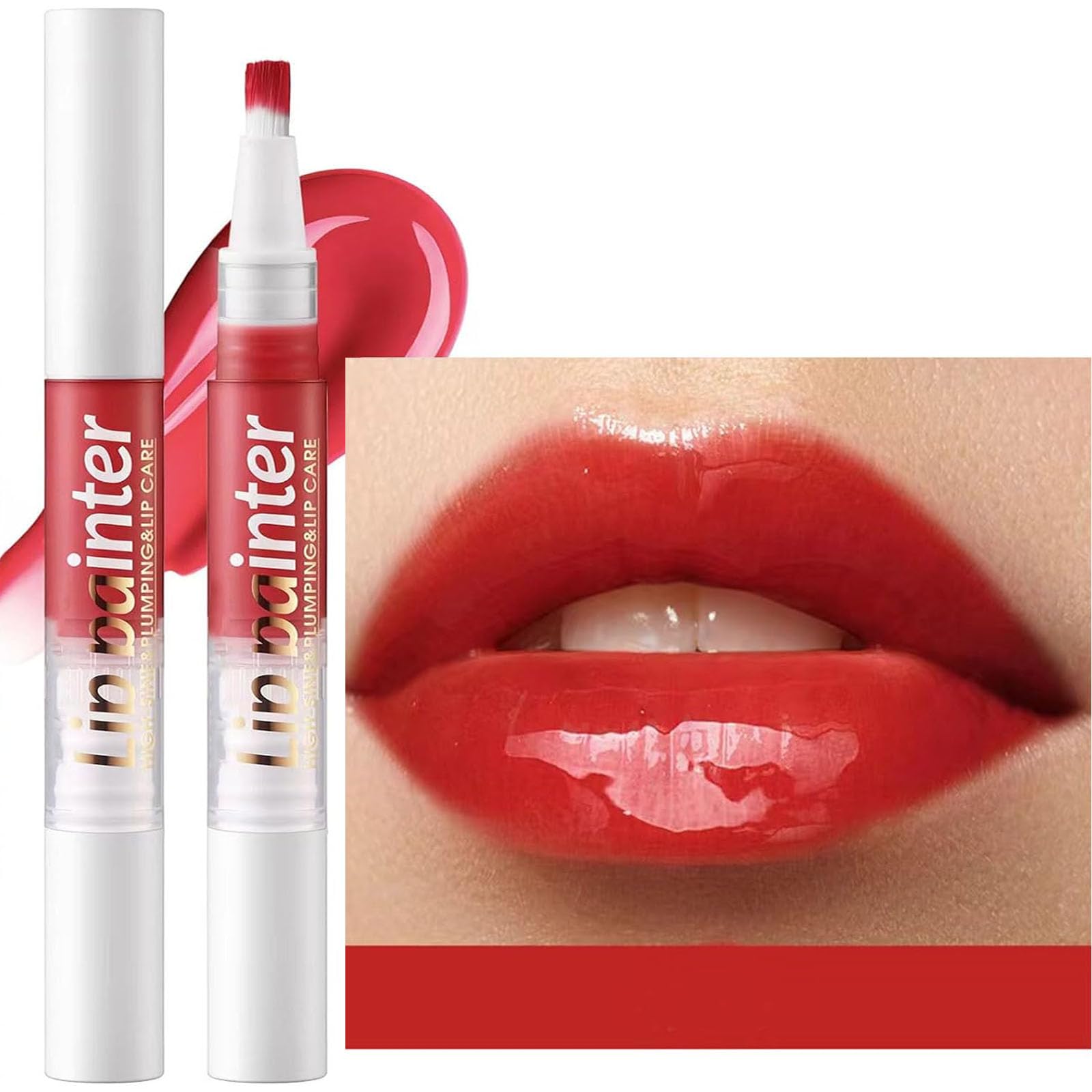 2-in-1 Red Lip Plumper & Gloss Stick