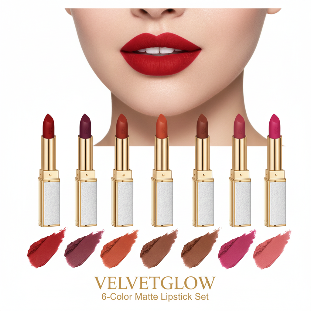 VELVETGLOW Matte Lipstick Set